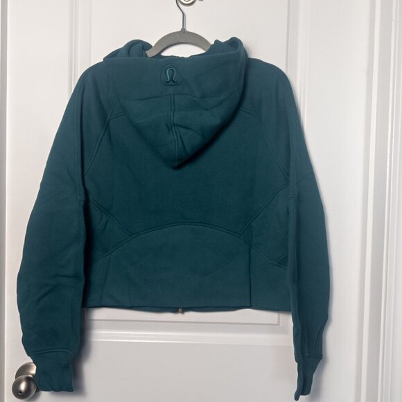 NWT Lululemon Scuba Oversized Full-Zip Hoodie - XS/S Storm Teal/Gold - Picture 4 of 8